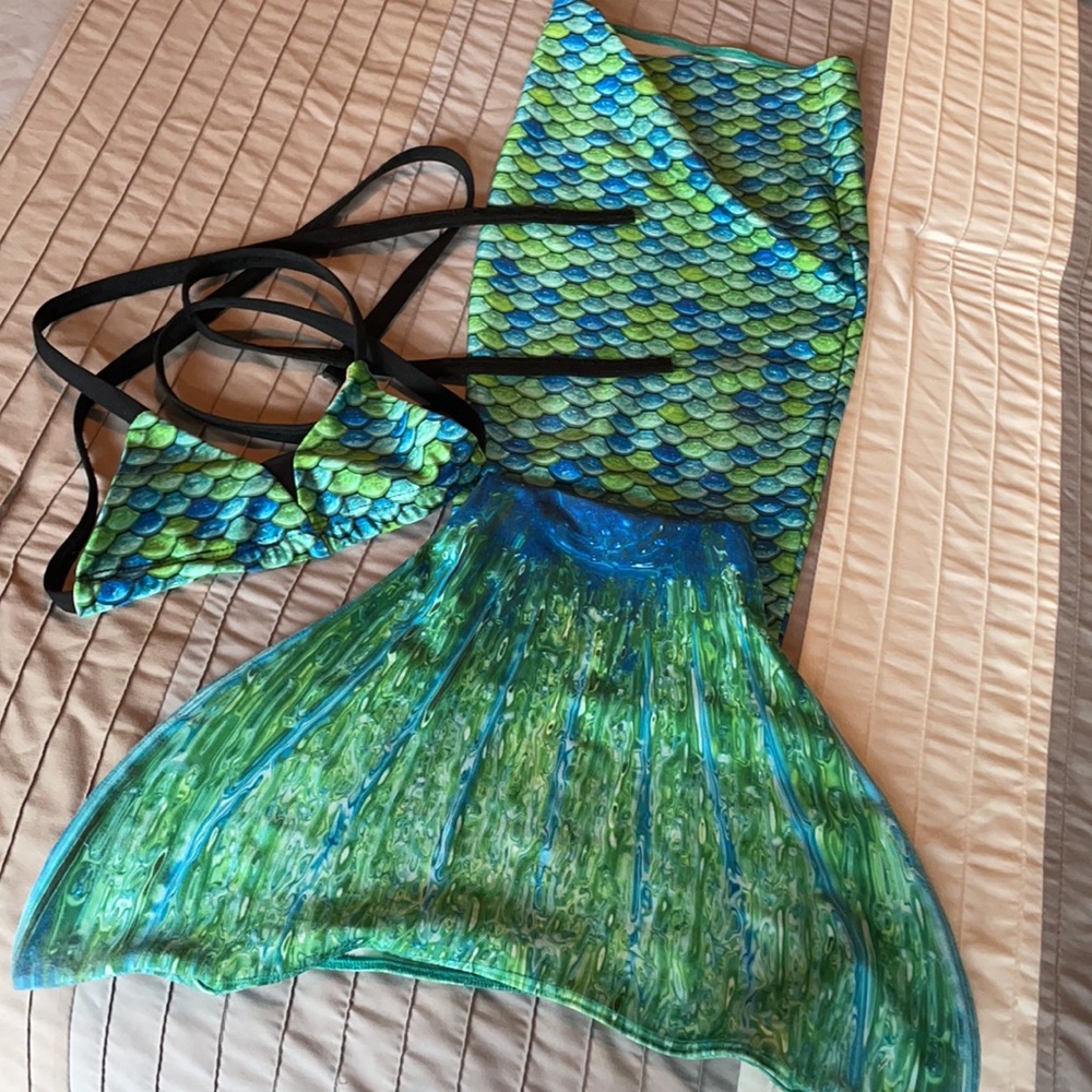 Mermaid tail and top